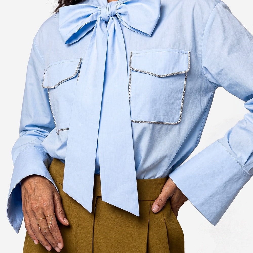 Bente Blouse | Soft Blue