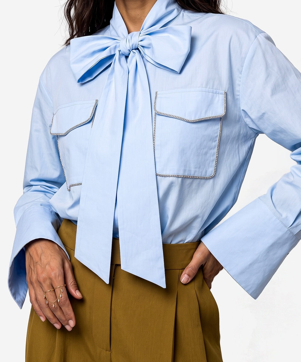 Bente Blouse | Soft Blue