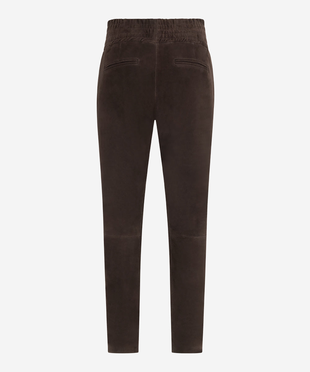Colette Suede Pants | Dark Espresso