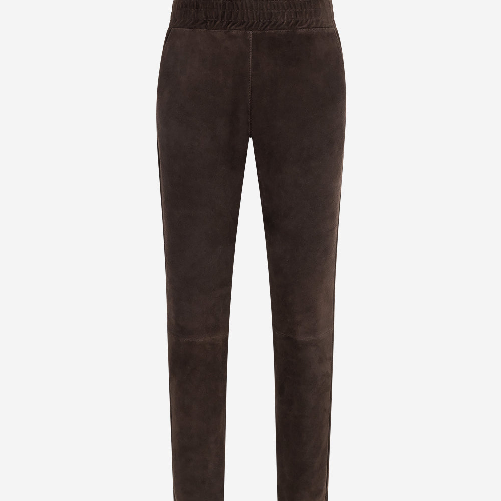 Colette Suede Pants | Dark Espresso