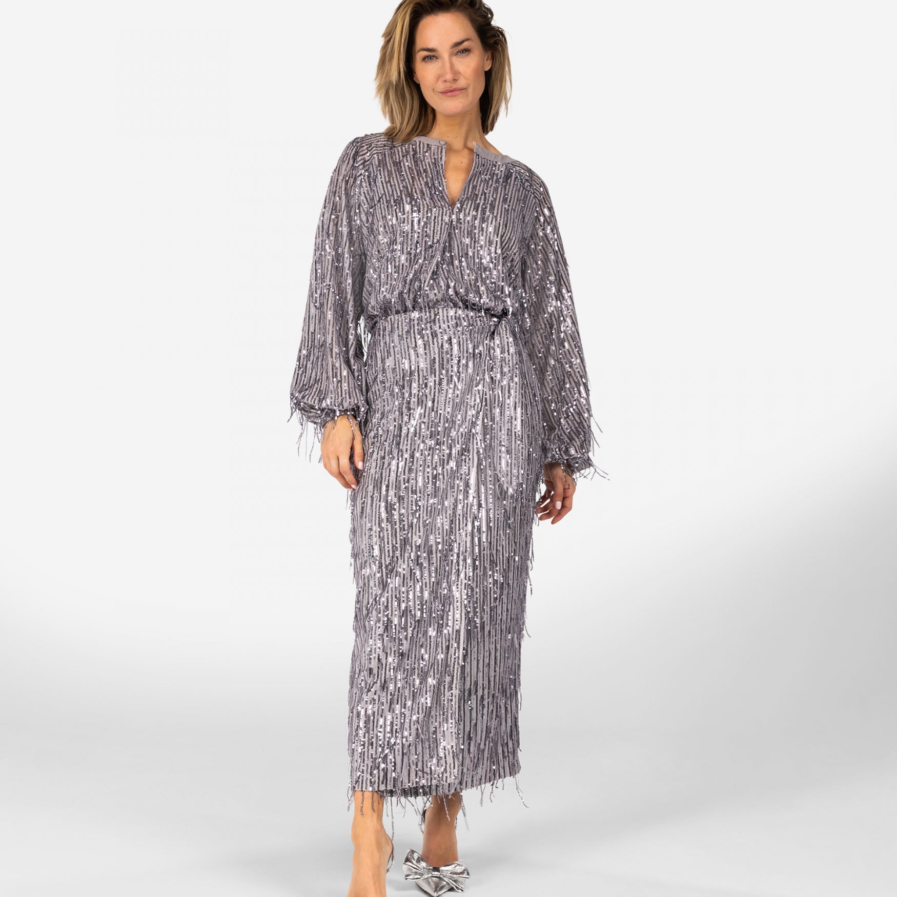 Folette - party | Grey Fringed