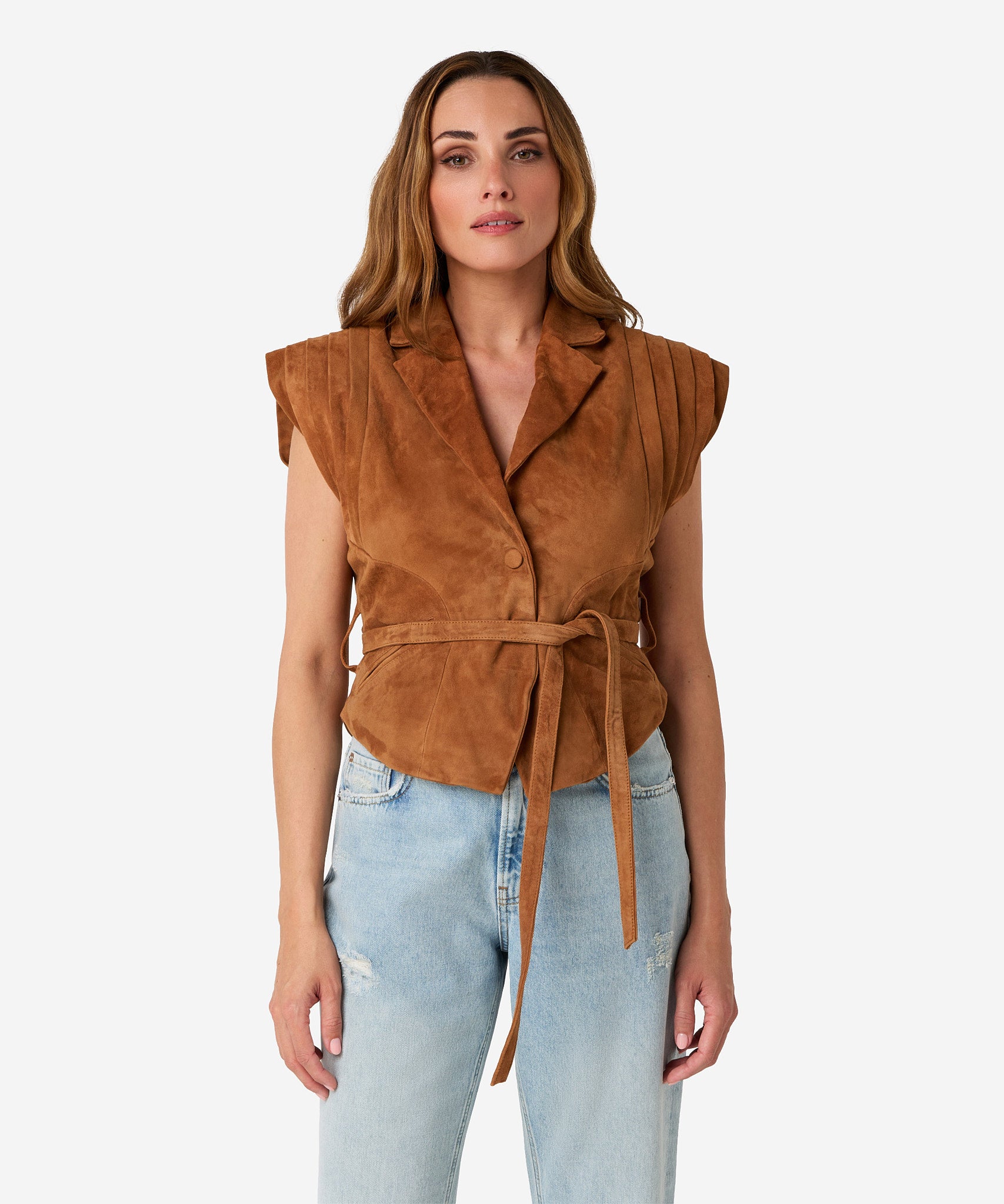 Joyce Suede | Cashew Brown