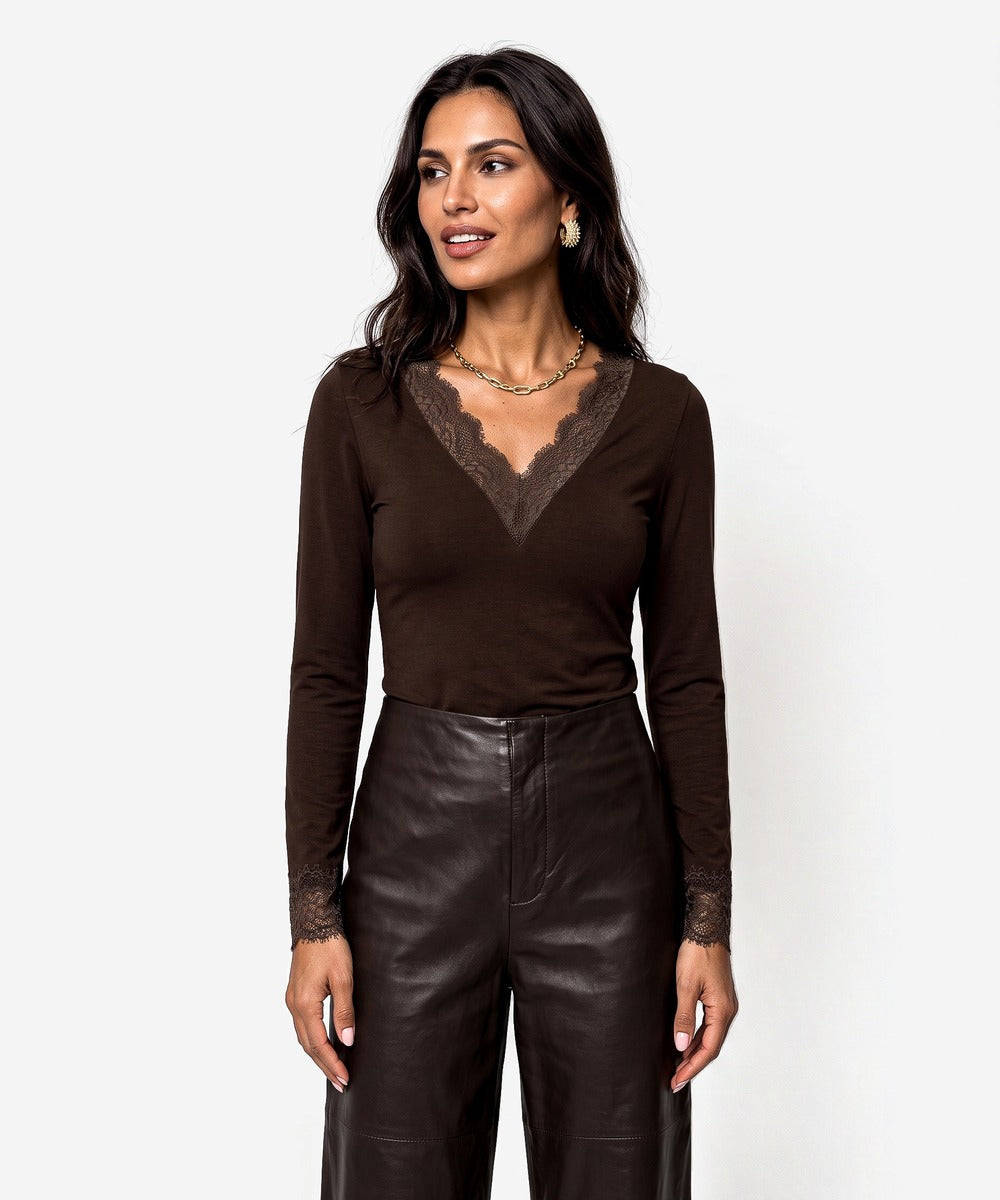 Kirsey Top | Dark Espresso