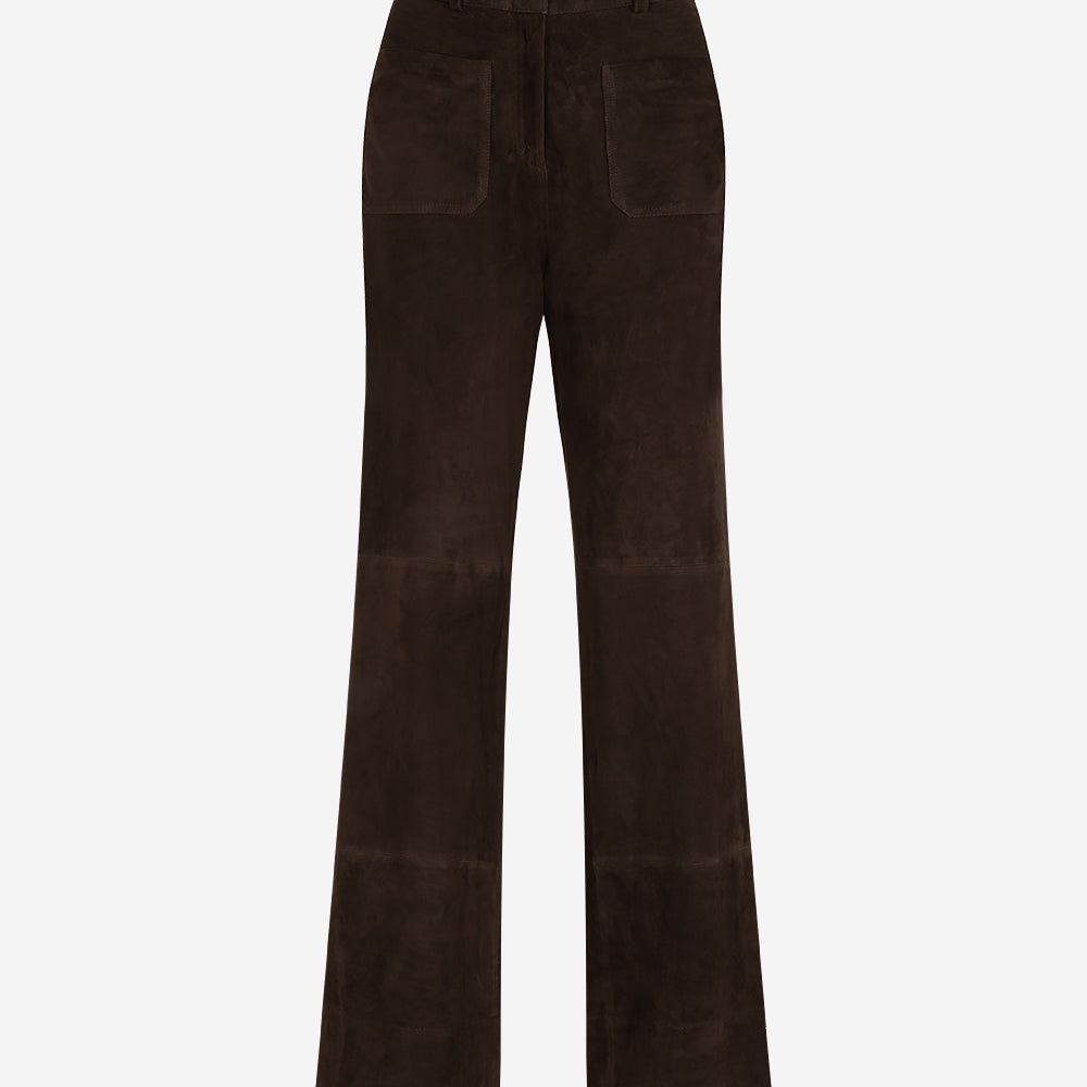 Pandy Suede Pants | Dark Espresso