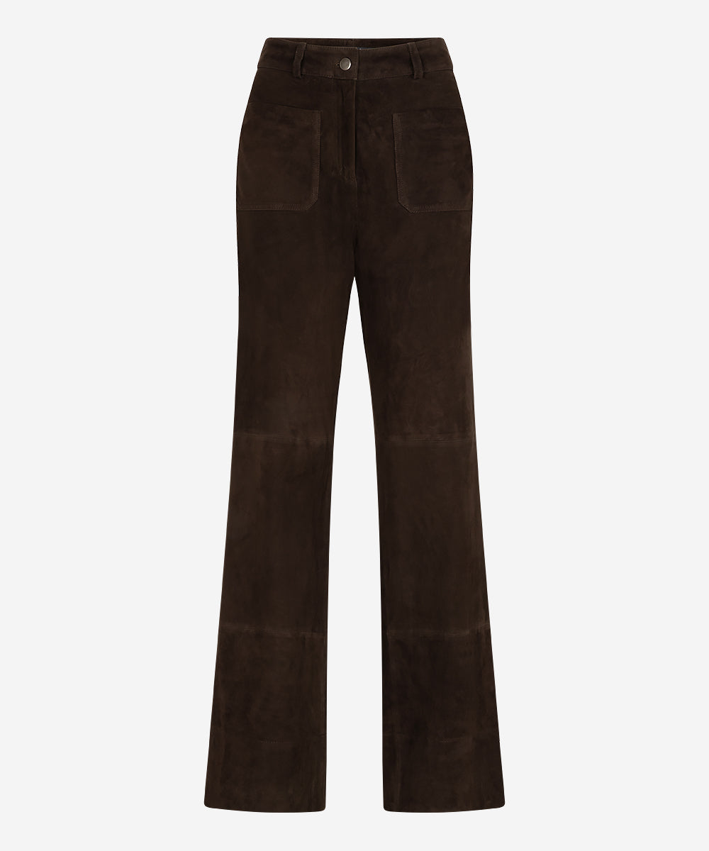 Pandy Suede Pants | Dark Espresso