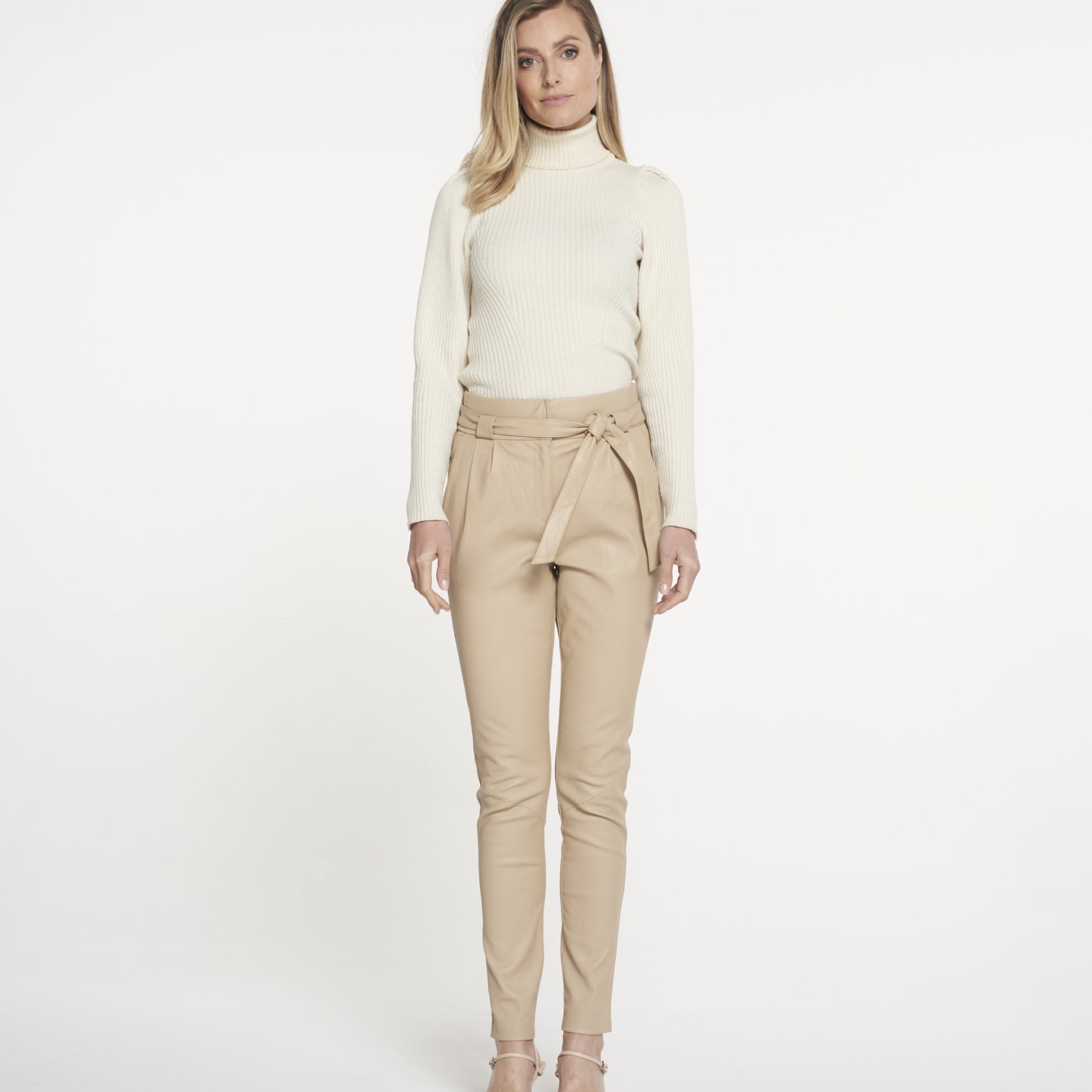 PAULA (STRETCH LEATHER) | Latte