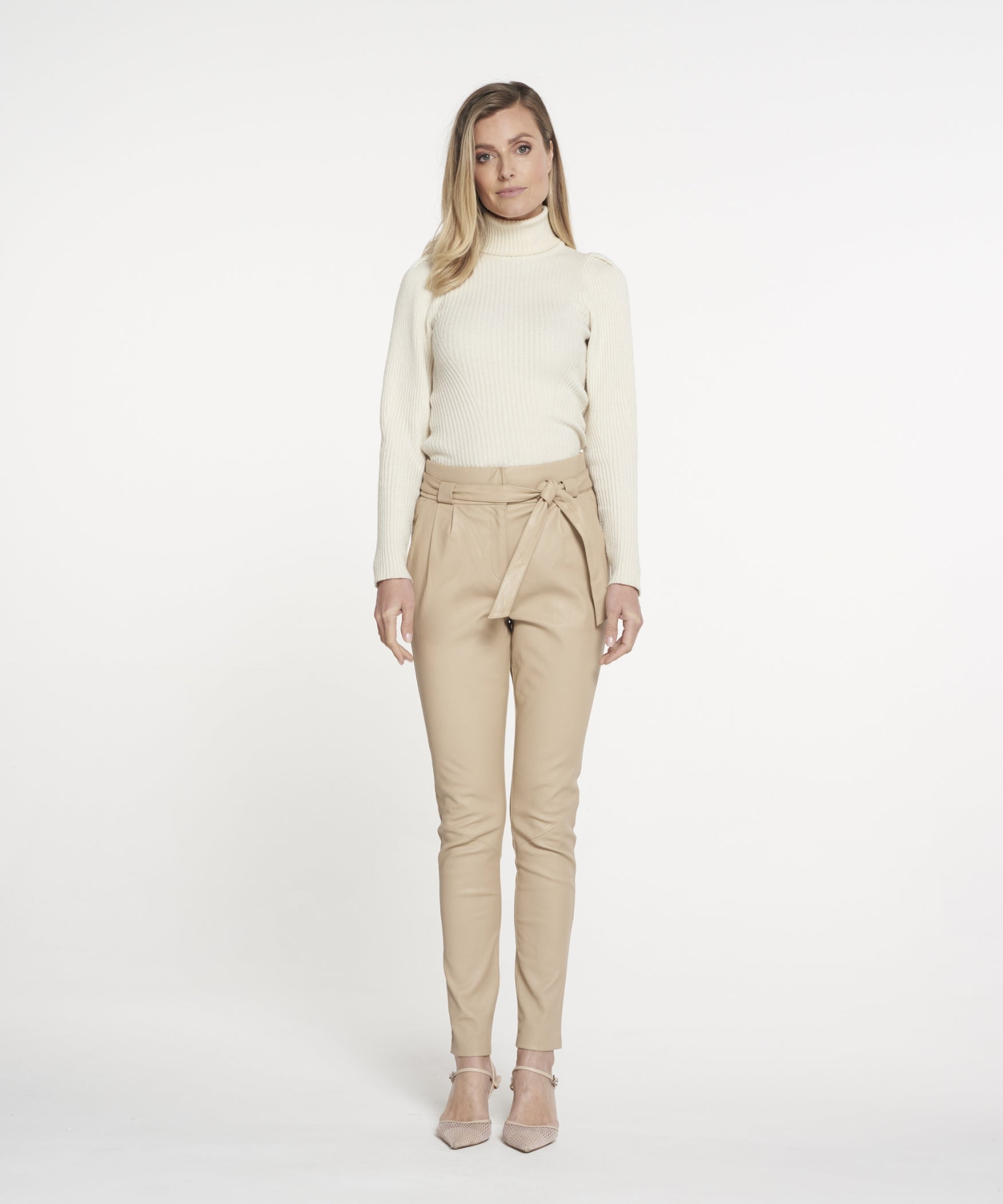 PAULA (STRETCH LEATHER) | Latte