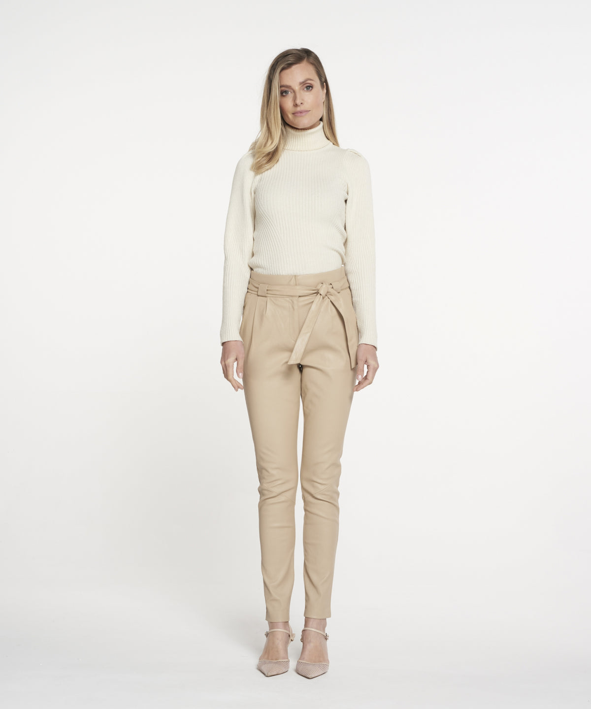 PAULA (STRETCH LEATHER) | Latte