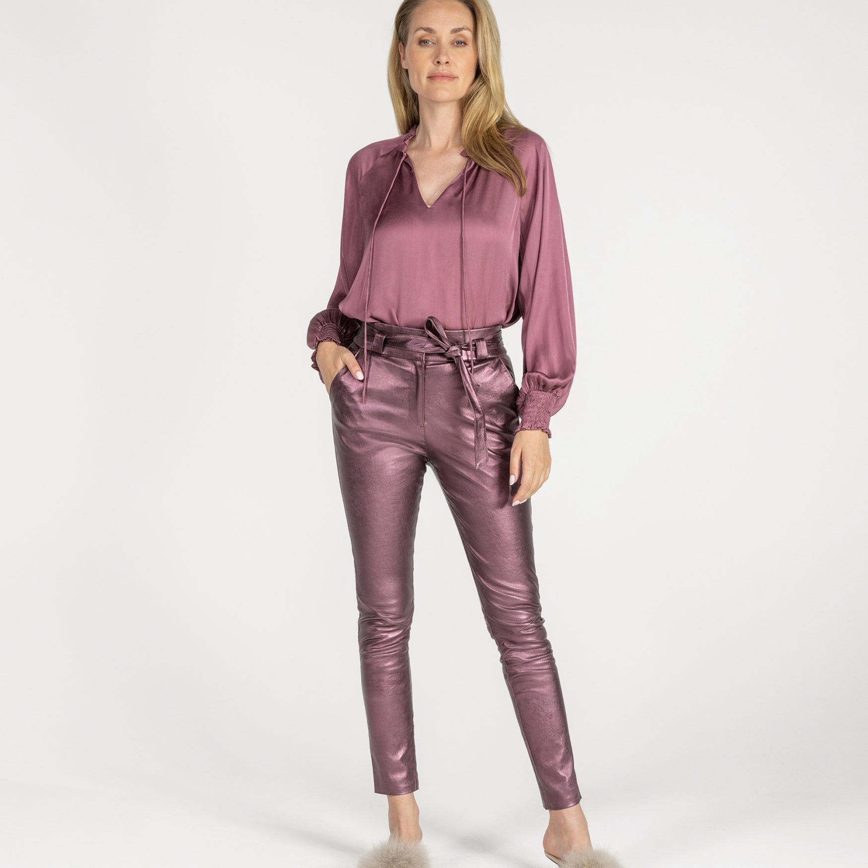 Paulina Metallic | DUSTY ROSE