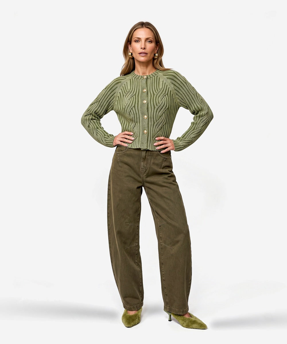 Pearly Pants | Deep Pistache
