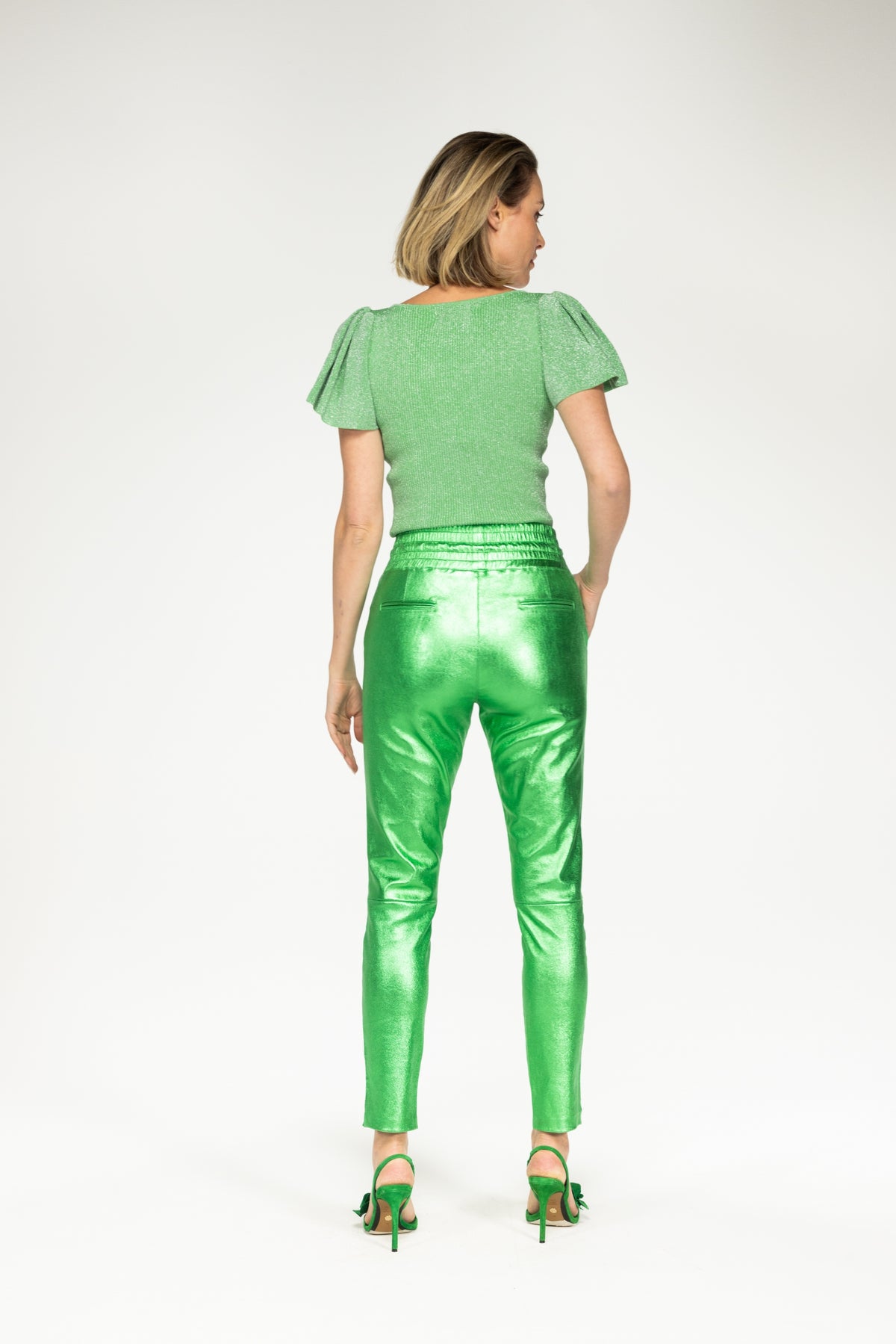 Poggy Metallic | Snake Green