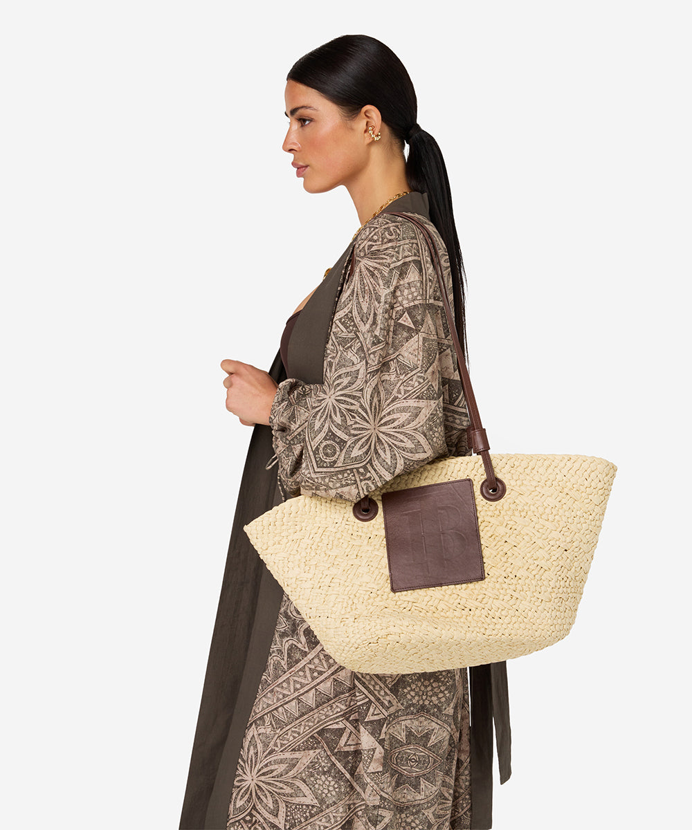 Rico Raffia Bag | Golden Earth