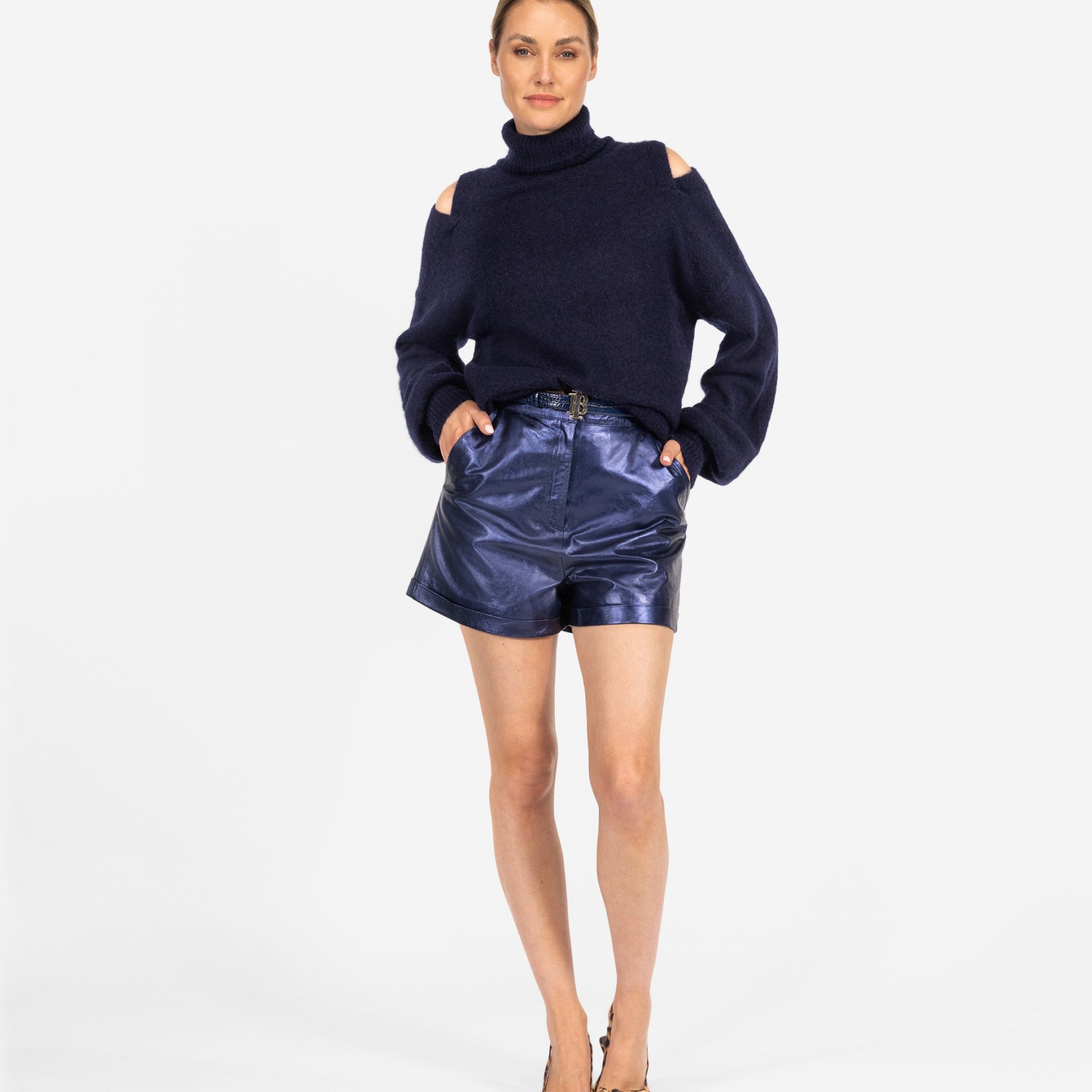 Sanny Metallic | Midnight Blue