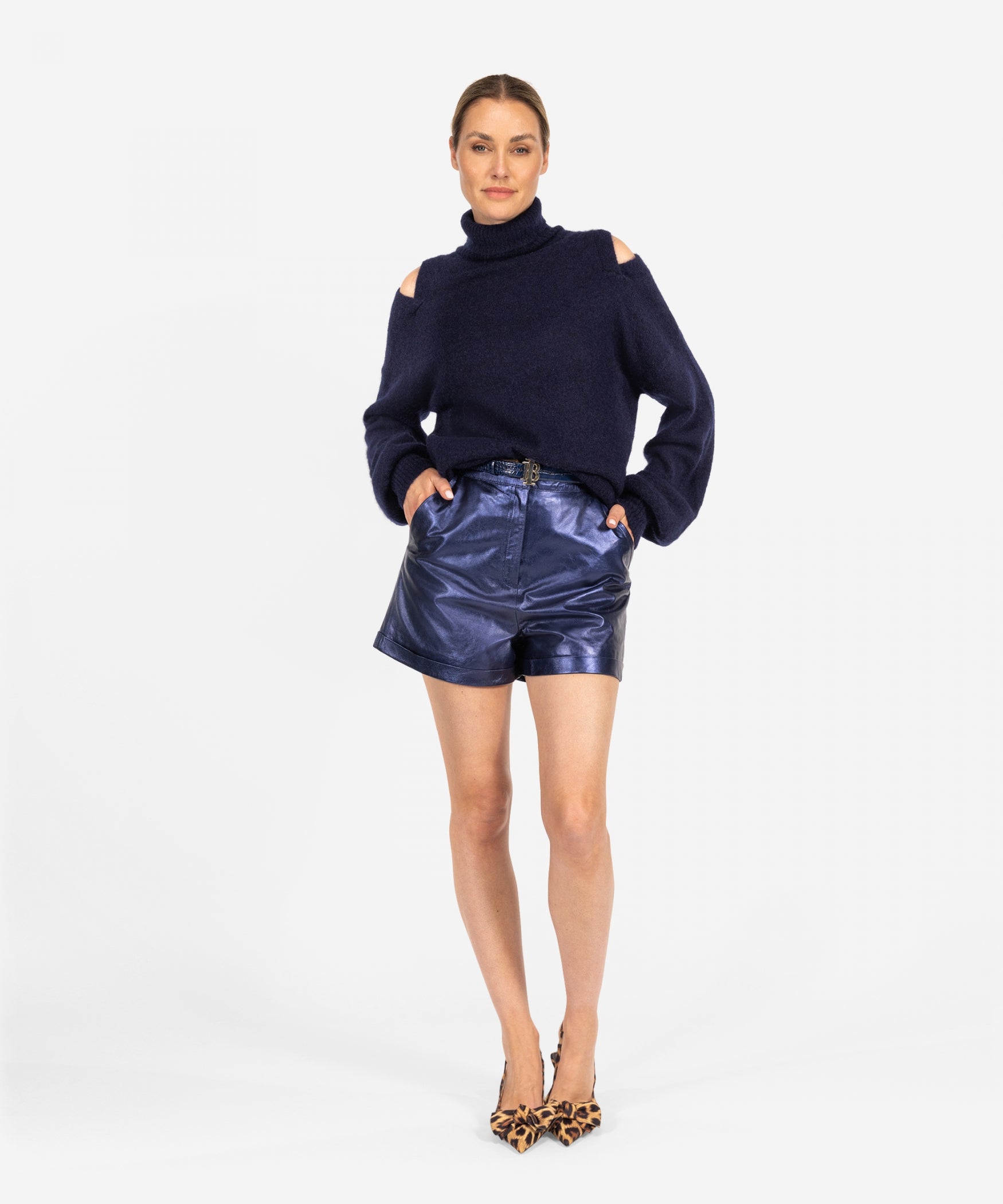 Sanny Metallic | Midnight Blue