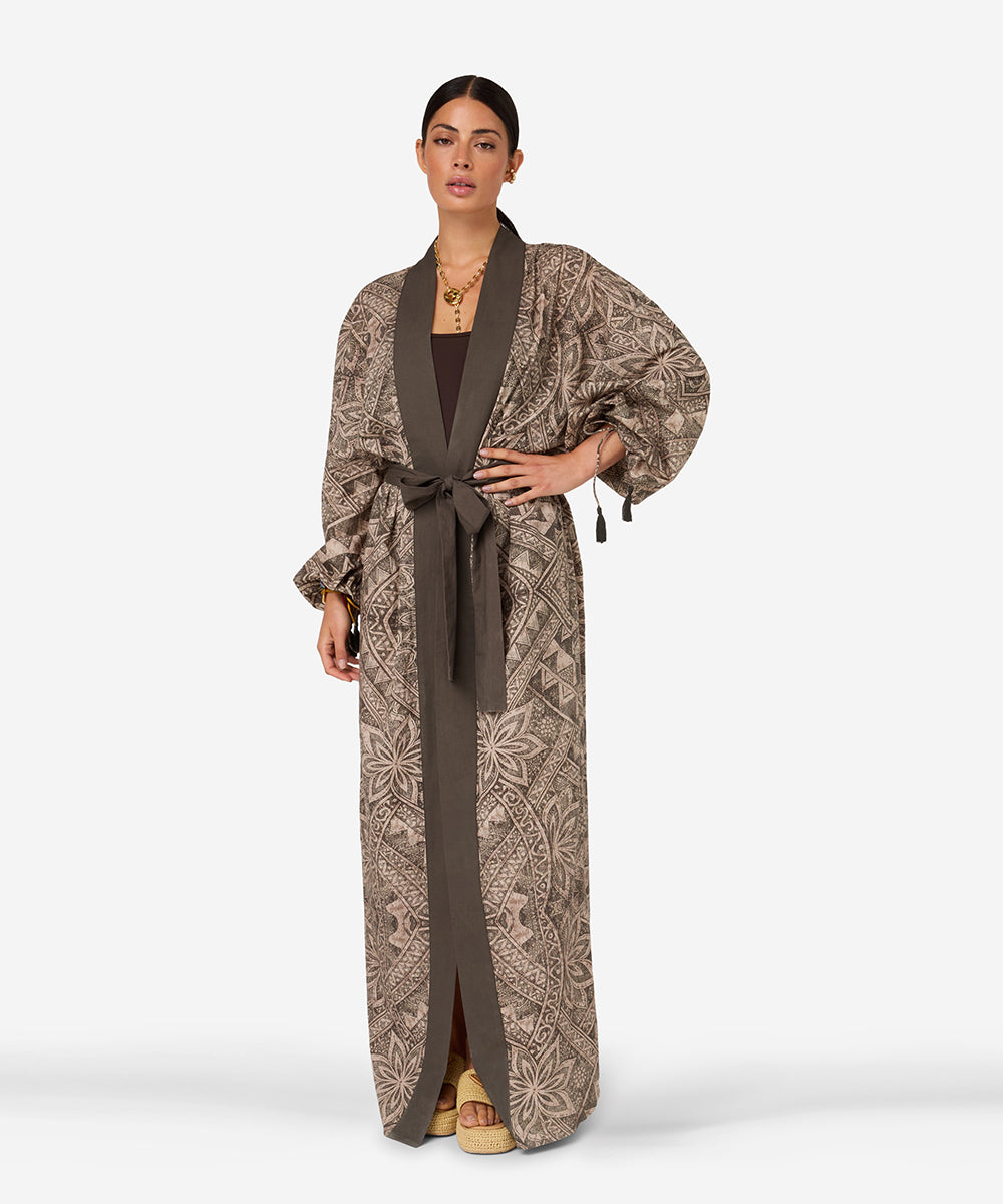 Shaggy Kimono | Olive Bloom