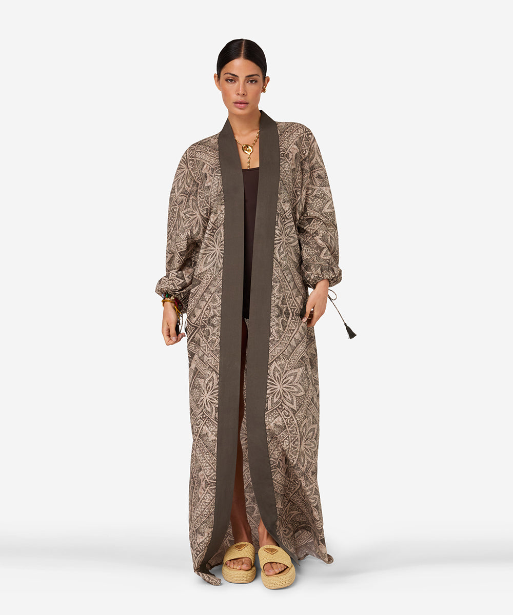 Shaggy Kimono | Olive Bloom