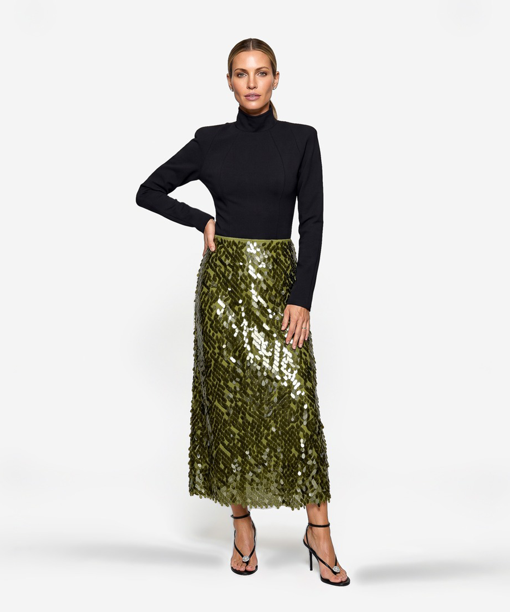 Silvie Skirt | Deep Pistache