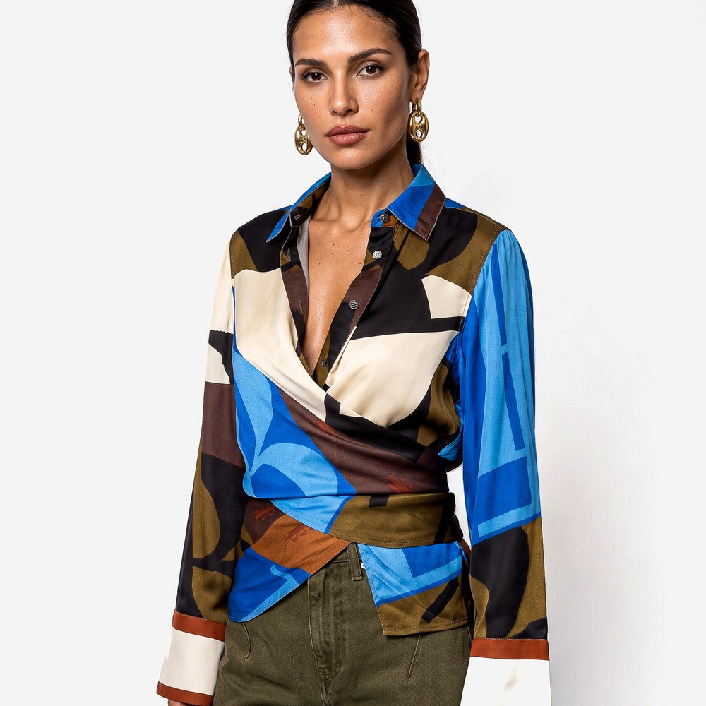 Tatum Blouse | Icon Blocking, Multi Colour