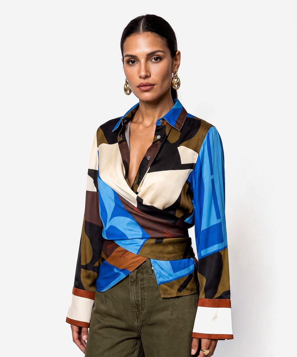Tatum Blouse | Icon Blocking, Multi Colour