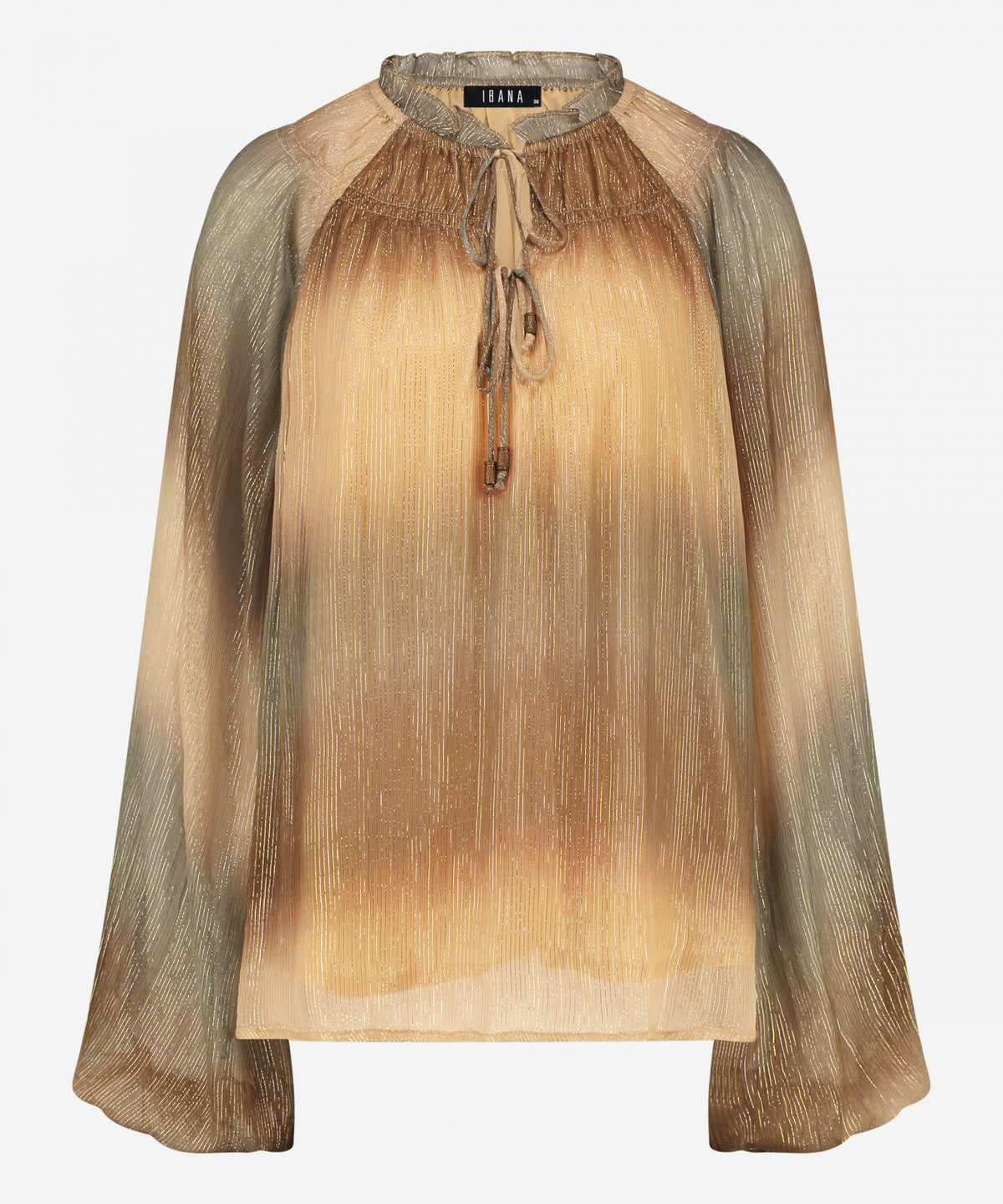 Tyva Lurex | Neutral Ombre Print